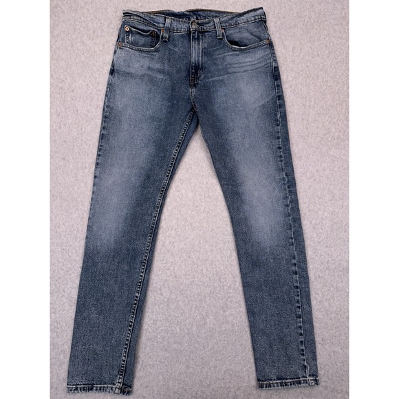 Levi's Other - Levi's 512 Slim‎ Taper Jeans Men's 32x31 Blue Stone Wash Denim Stretch Faded